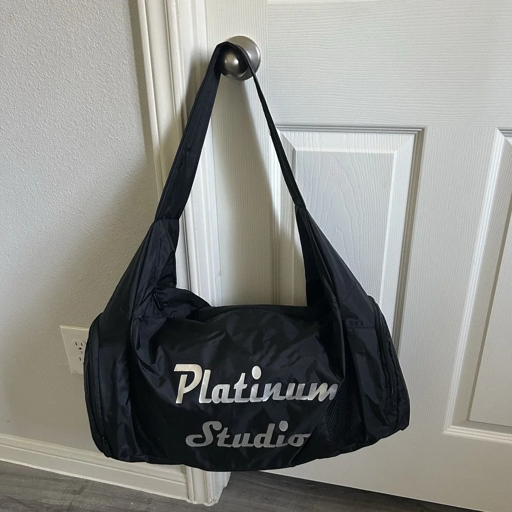 Black Volleyball Equipment Carry Duffel Bag‎ Augusta Sportswear L=22 H=9 W=9